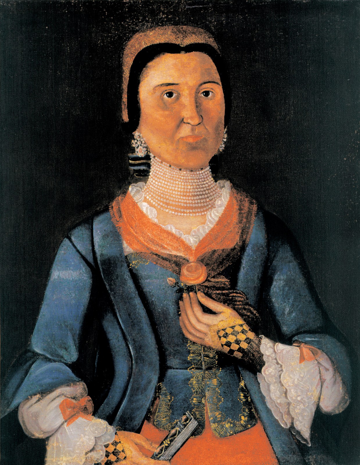 Nepoznati portretista 18. veka | Eufrosina (Roksanda) Tekelija, rođ. Jović, supruga Jovana Popovića Tekelije