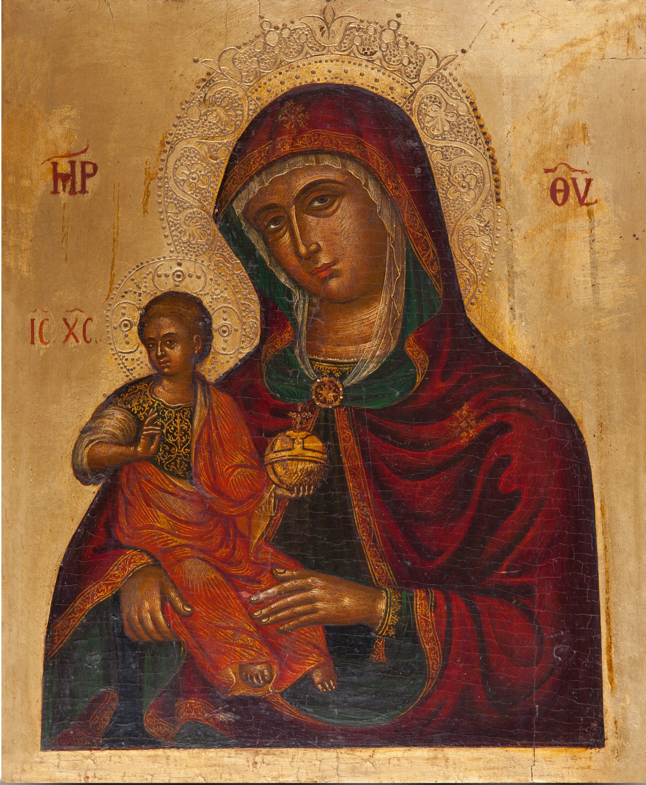 Nepoznati ikonopisac 18. veka | Bogorodica sa Hristom