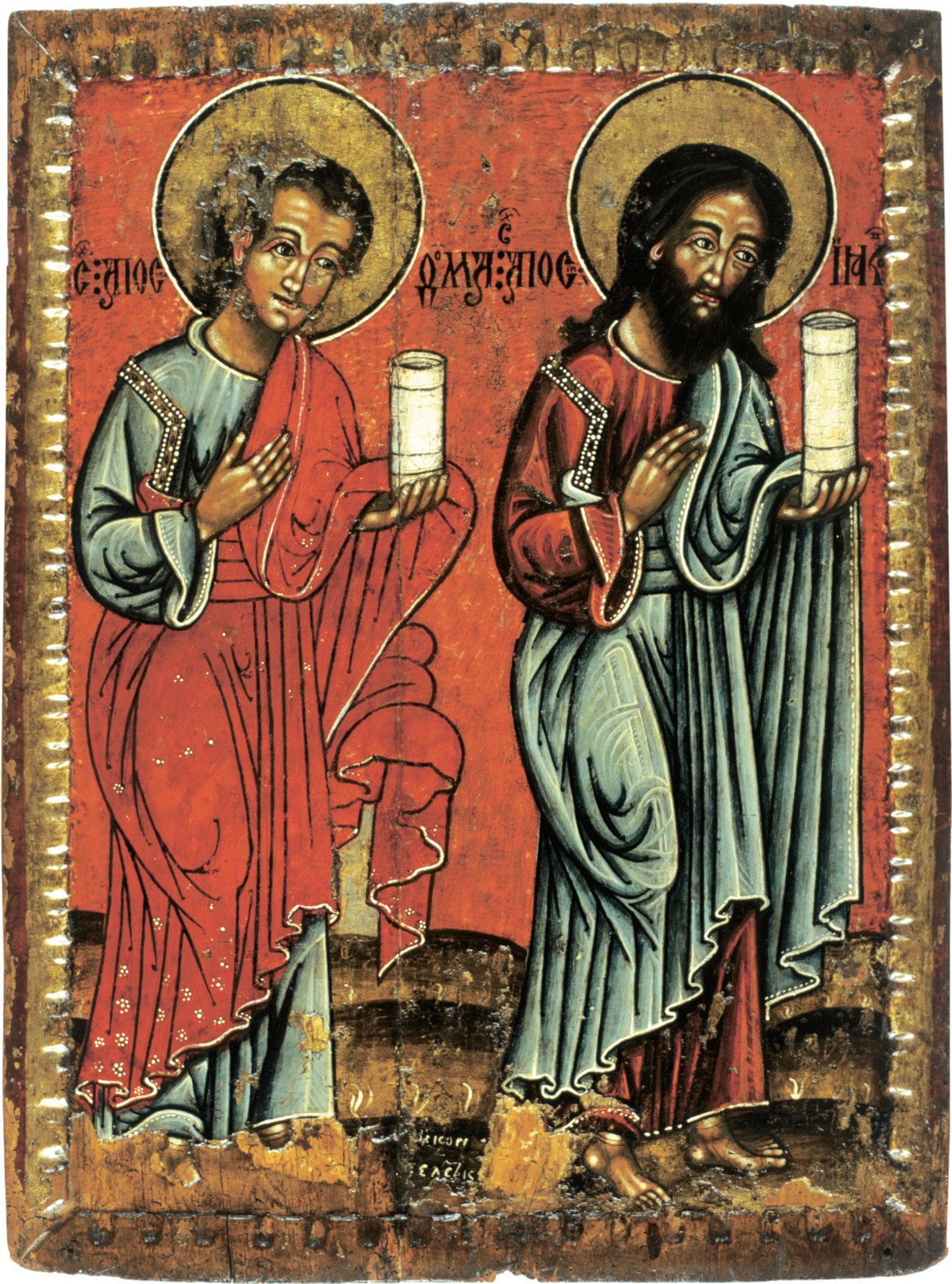 Nepoznati ikonopisac 18. veka | Apostoli Toma i Jakov